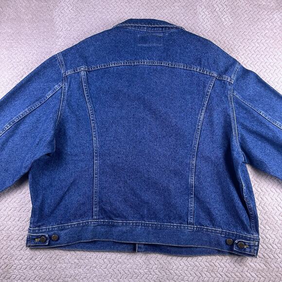 VTG Deadstock Men's Denim Riders Jean Jacket Stone Wash Size XXL Made in USA - Picture 13 of 16